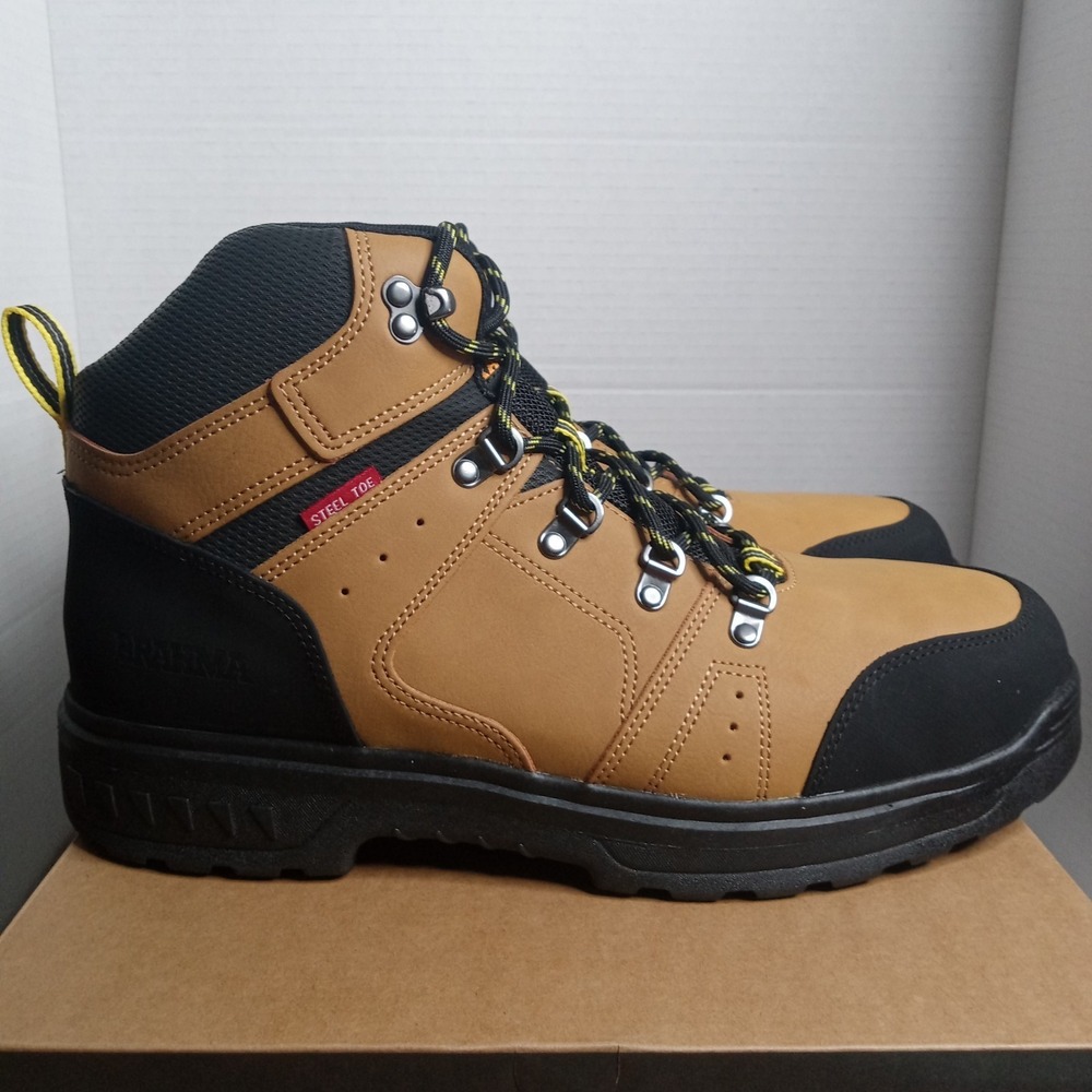 Brahma Appaloosa Steel‎ Toe Work Boots Men's Size US 13 Anti-Fatigue Footbed NWB